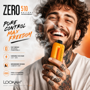 LOOKAH Zero | 650 mAh Discreet Concealed Cart 510 Battery