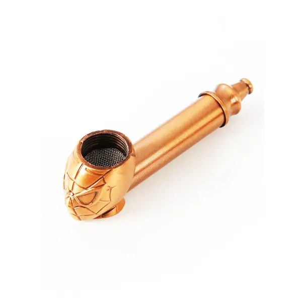 2PCS Skull Day Zinc Alloy Smoking Pipe with Mesh Screen - Image 4