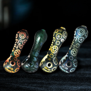 Biigo Gear Sandblasted Glass Spoon Smoking Pipe