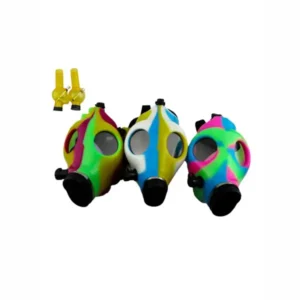 Camouflage Glow-in-the-Dark Gas Mask Bong