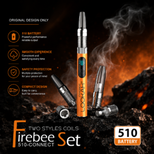 LOOKAH Firebee 510 Wax Vape Pen Kit | Battery + 2 Coils