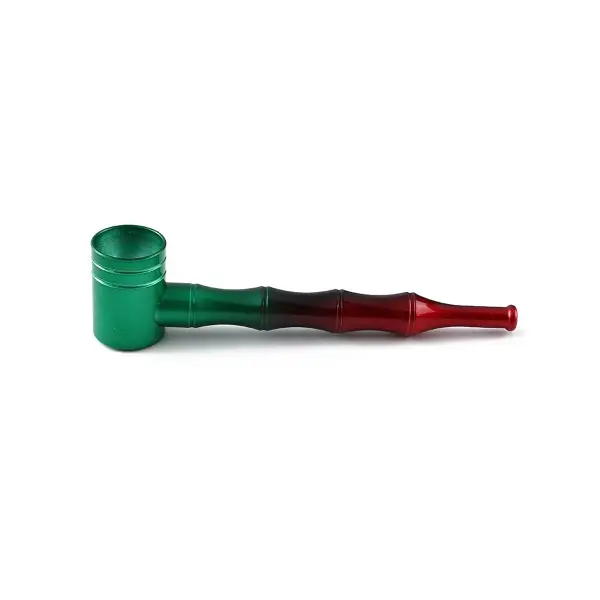 Color Changing Bamboo Style Aluminum Alloy Hand Pipe - Image 4