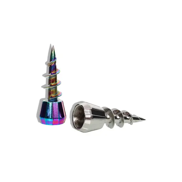 Glass Bottle Style Water Pipe with Spiral Metal Bowl - Image 3