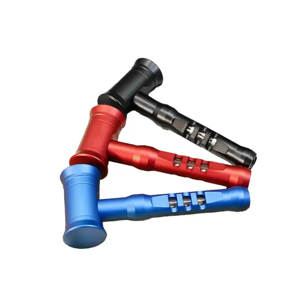 Hammer Aluminum Alloy Smoking Pipe MultiColor