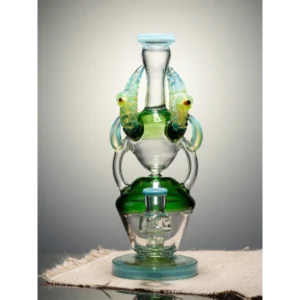 Lookah 10" Cool colorful Ox horn Glass Bong