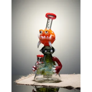 Lookah 10" Monster Head Disc Perc Beaker Glass Bong
