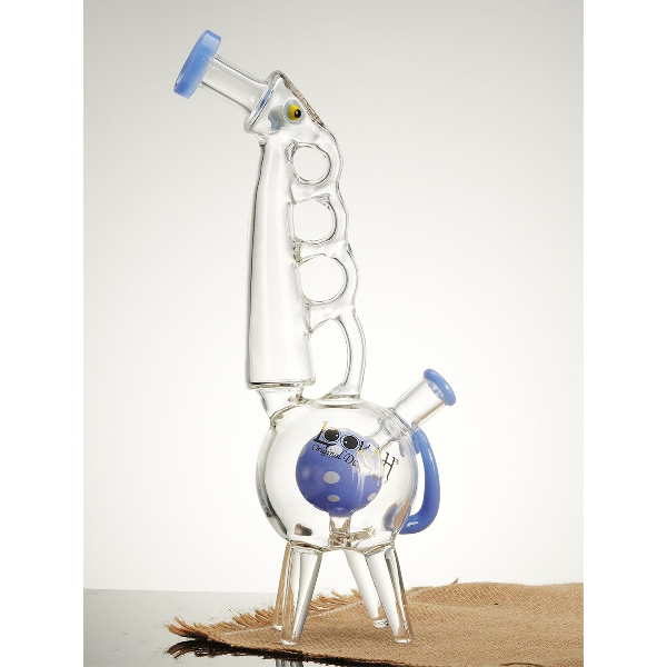 Lookah 12.5" Cool Giraffe Recycler Glass Bong - Image 4