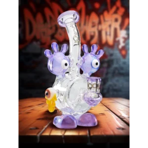 Lookah 8" Mini Cute Cartoon Monster Glass Bong