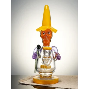 Lookah 9.4" Cool Mystic Wizard Glass Dab Rig with Showerhead Perc