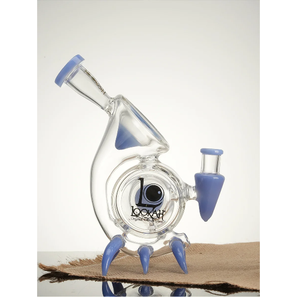 Lookah 9" Mini Cool Alien Stalker Recycler Glass Bong - Image 2