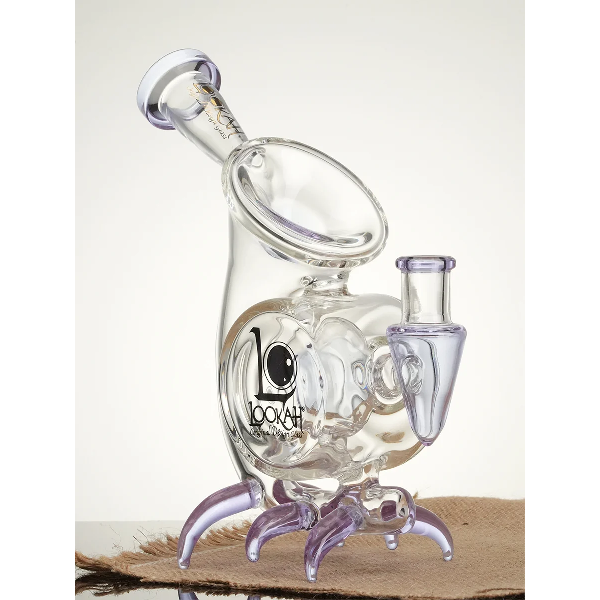 Lookah 9" Mini Cool Alien Stalker Recycler Glass Bong - Image 4