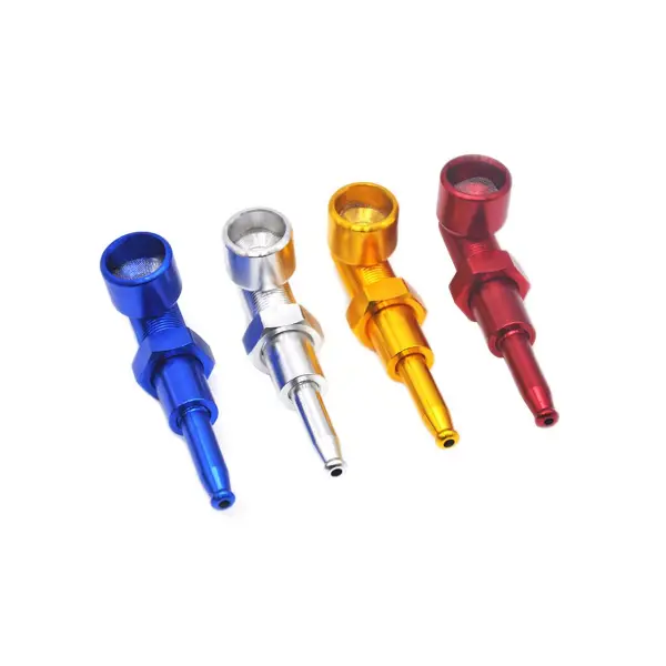 Nut 'N' Bolt Metal Smoking Pipe with Mesh Screen