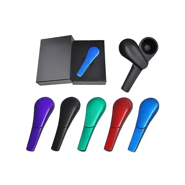 Soup Ladle Zinc Alloy Smoking Pipe with Sliding Cap