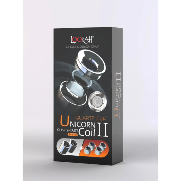 Lookah Unicorn 2.0 Quartz Coil Ⅱ Replacement - 2 x Atomizers + 4 x Quartz Dish - Image 4