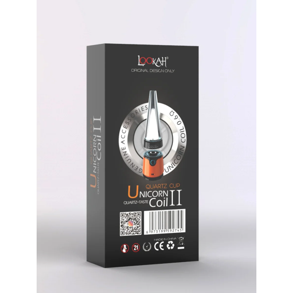 Lookah Unicorn 2.0 Quartz Coil Ⅱ Replacement - 2 x Atomizers + 4 x Quartz Dish - Image 5