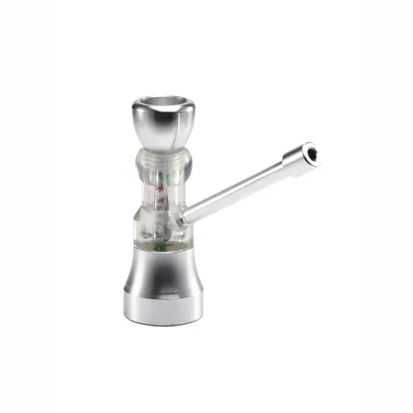 Hourglass Style Aluminum Alloy Smoking Pipe Multiple Color - Image 3